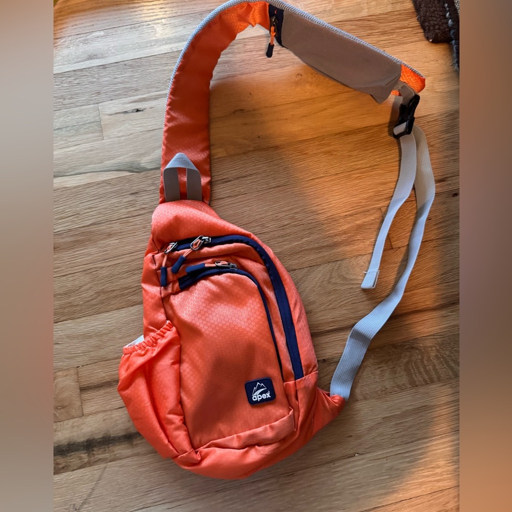 Apex Vibrant Orange One Strap Backpack Bag